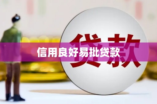 和田市信用良好易批贷款