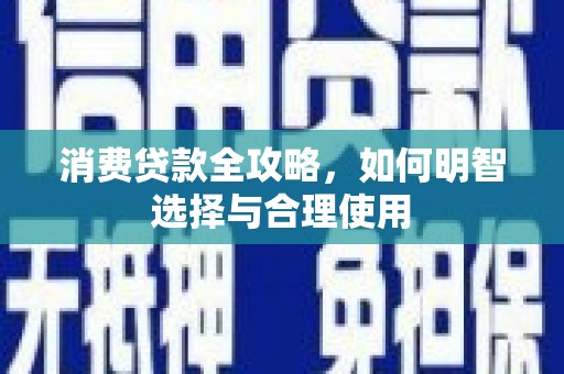 和田市消费贷款全攻略，如何明智选择与合理使用