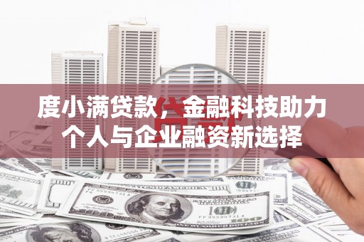 和田市度小满贷款，金融科技助力个人与企业融资新选择