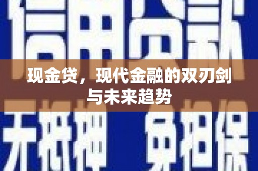 和田市现金贷，现代金融的双刃剑与未来趋势