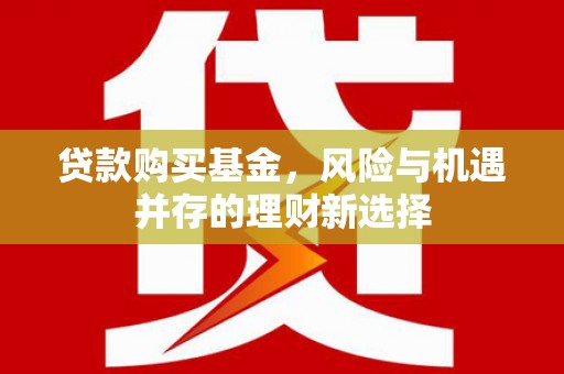 和田市贷款购买基金，风险与机遇并存的理财新选择