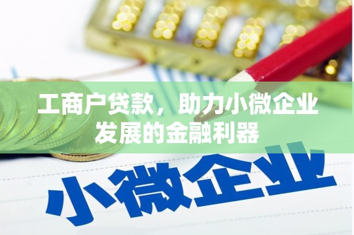 和田市工商户贷款，助力小微企业发展的金融利器