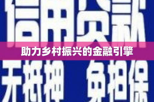 和田市助力乡村振兴的金融引擎