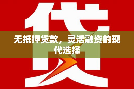 和田市无抵押贷款，灵活融资的现代选择
