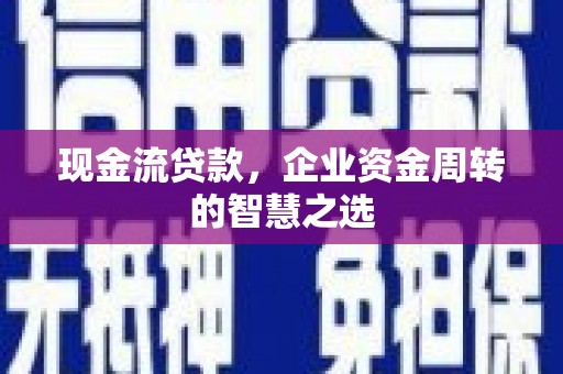 和田市现金流贷款，企业资金周转的智慧之选