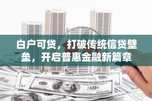 和田市白户可贷，打破传统信贷壁垒，开启普惠金融新篇章